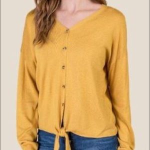 Elizabeth Front Tie Dolman Sweater